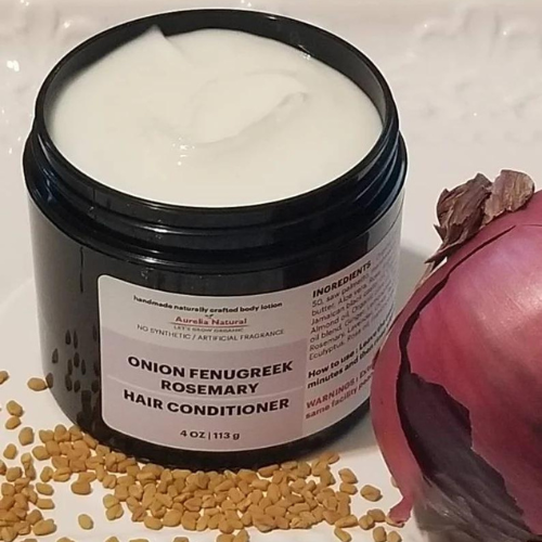 Organic Onion Hair Deep Conditioner prevent thinning breakage  | Nourish hair | 4 oz