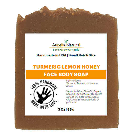 Turmeric Soap | Turmeric Lemon Honey | Brightening Soap |  3 oz