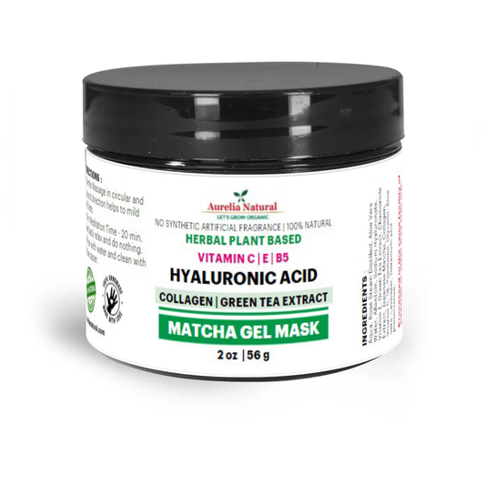 Japanese Matcha Hyaluronic Vitamin C Gel Mask | Handmade in USA | Small Batch Size