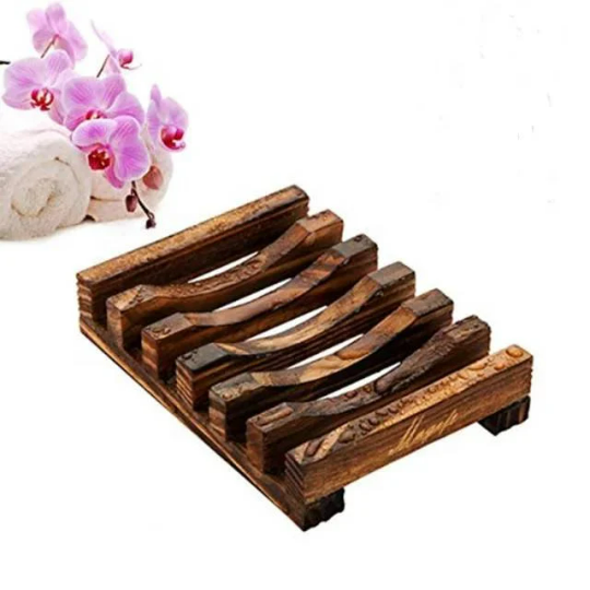 NATURAL BAMBOO SOAP Dish Eco Friendly Soap Dish Super Cute and Light weight Keep Your Soap Dry Plastic Free Dish Try