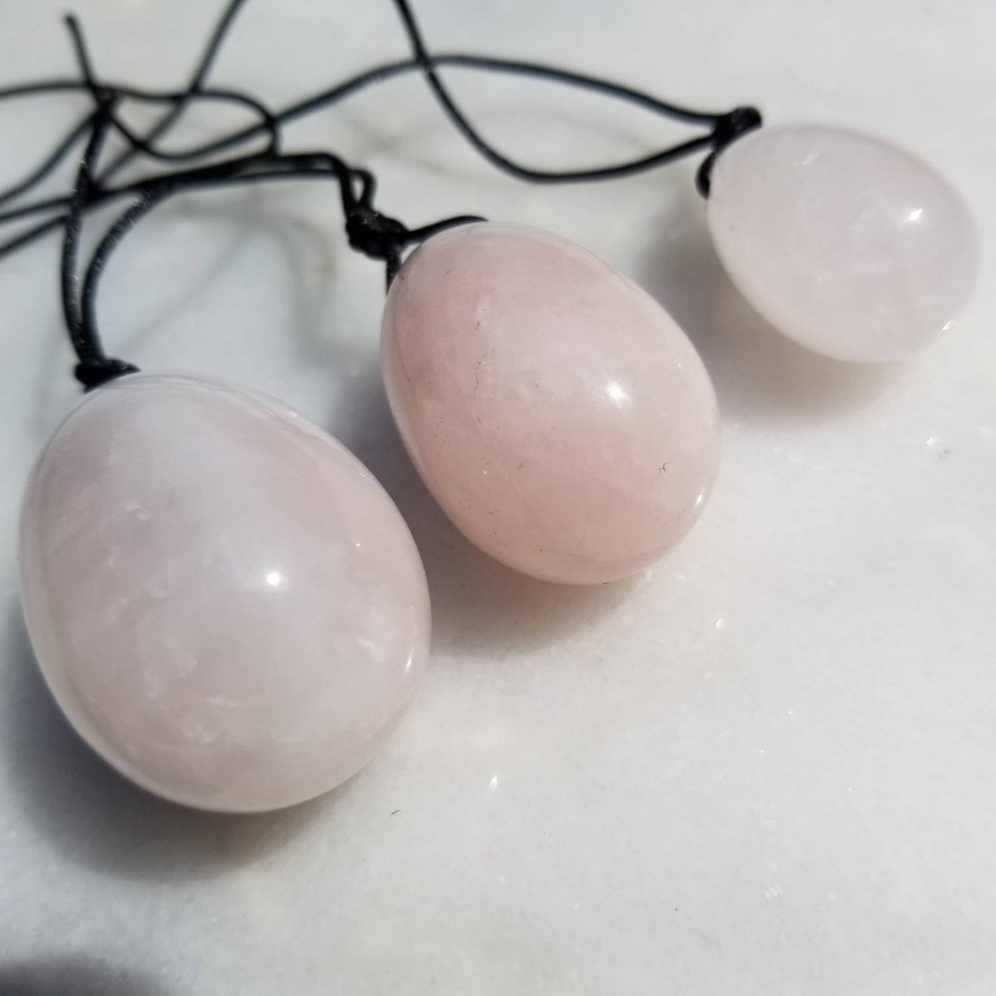 Rose Quartz Crystal Yoni Egg | Balance Hormones| Strengthening Tightening | Toning Abdominal Muscles