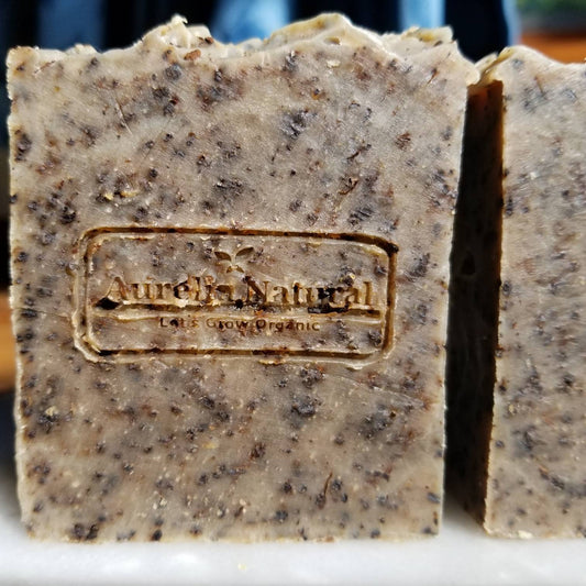 Organic Coarse Ground Coffee Soap | Unisex Coffee Scrub Soap Bar | 3 oz