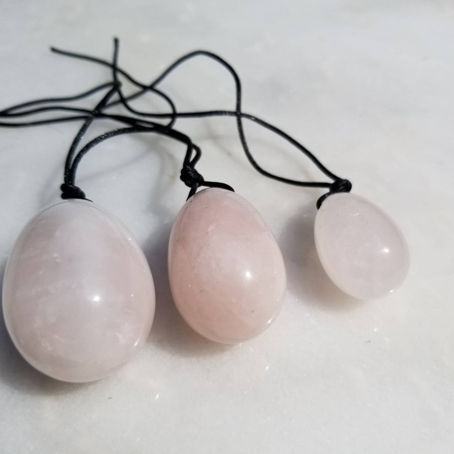 Rose Quartz Crystal Yoni Egg | Balance Hormones| Strengthening Tightening | Toning Abdominal Muscles