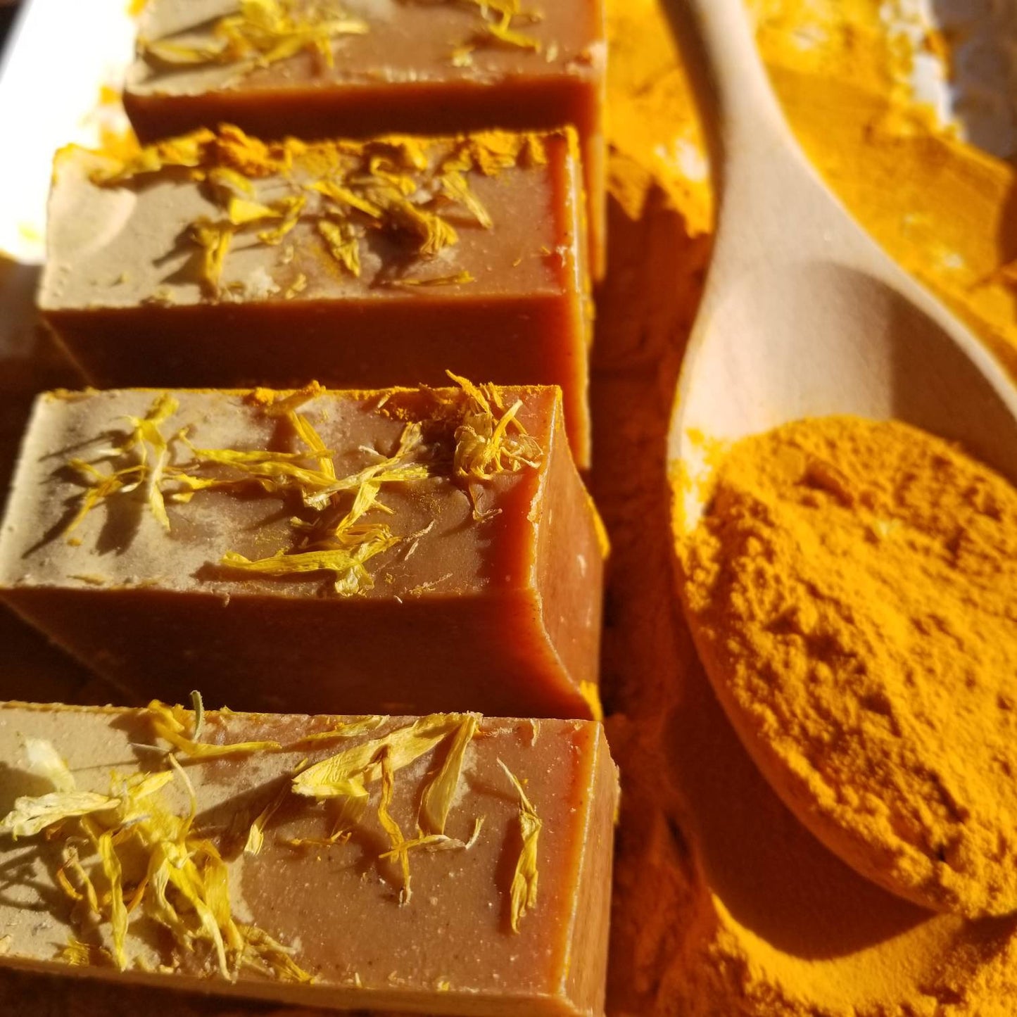 Lemongrass Turmeric Calendula Soap | Face Body Soap | 3 oz