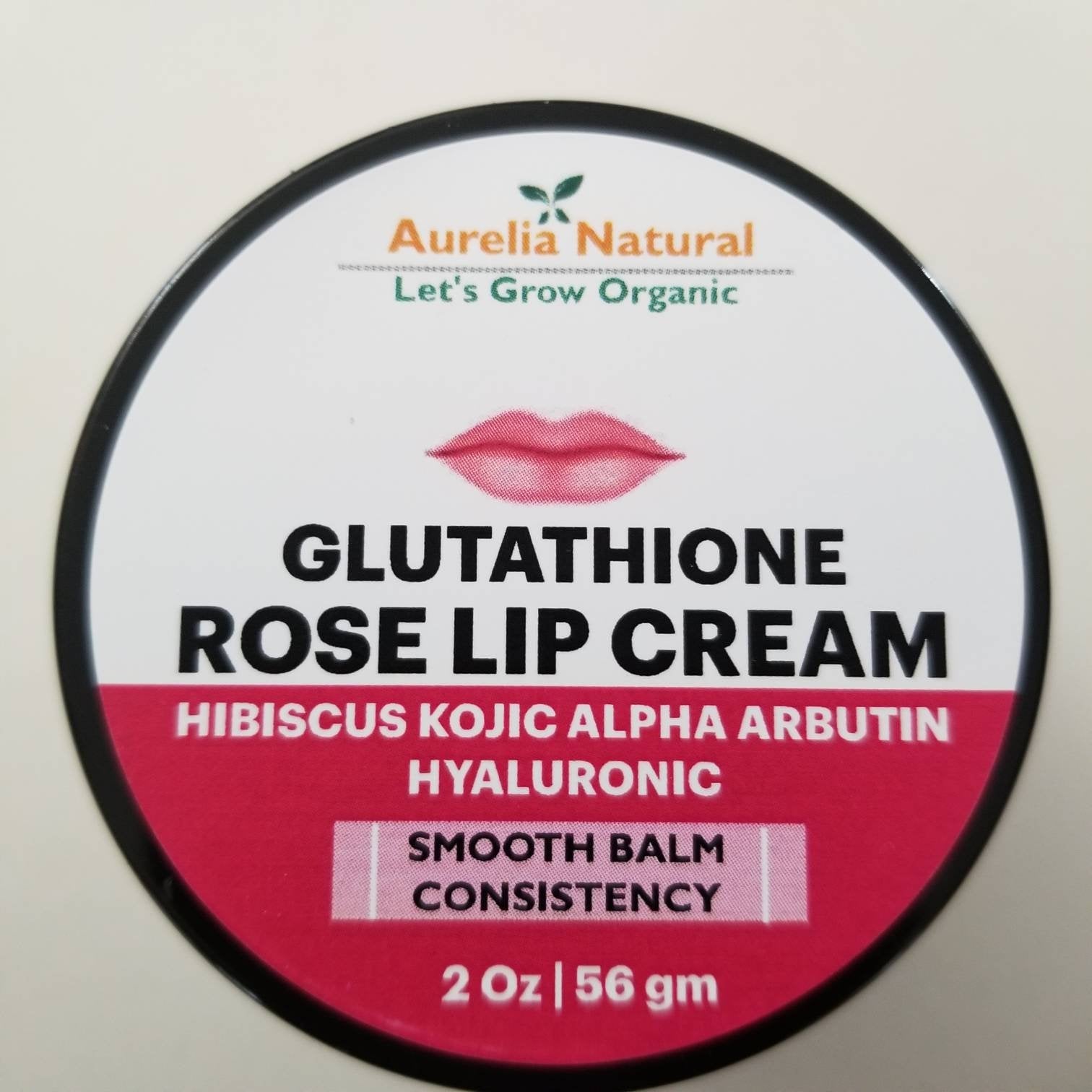 Glutathione Lip Balm Cream | Kojic Acid Alpha Arbutin Hibiscus | Handmade in USA | Small Batch Size.