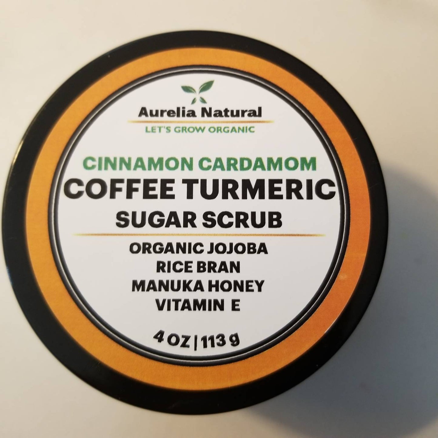 ORGANIC COFFEE + TURMERIC Sugar scrub | Youthful Radiant skin | Glowing Exfoliating Increase collagen production