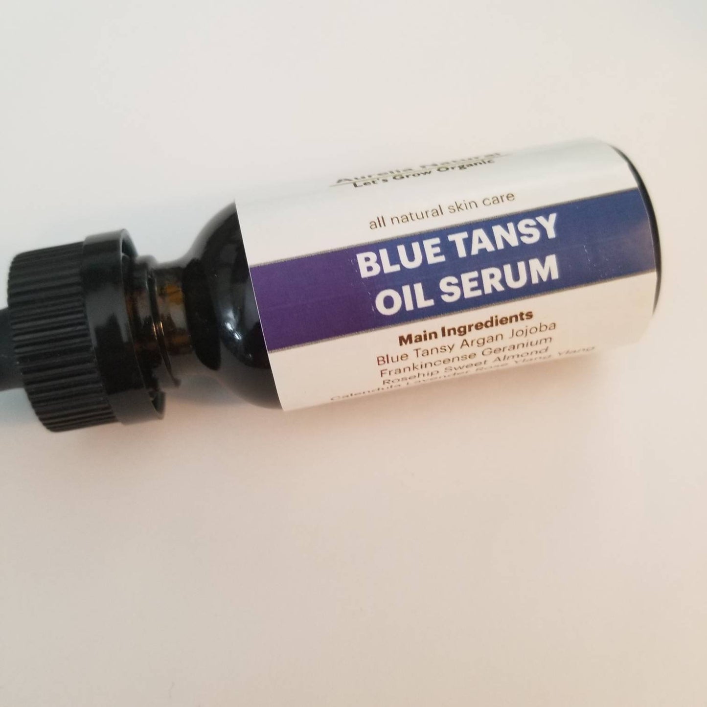 ORGANIC SOOTHING Calming Blue Tansy FACIAL Serum | Helps Blemishes Irritating Skin | Soothes Redness Acne Dry Sensitive Normal skin.