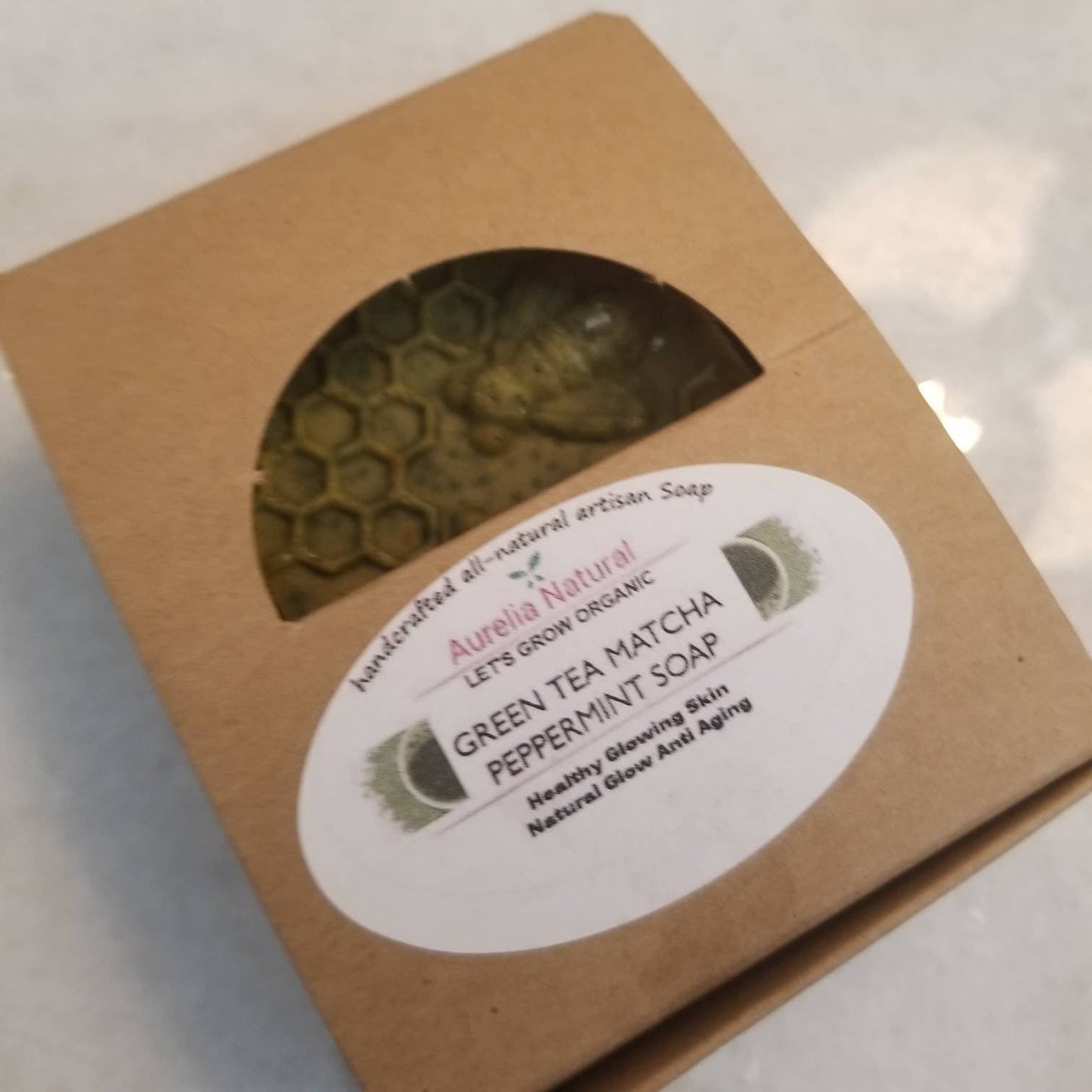 JAPANESE Green tea Matcha Peppermint Soap | Antioxidants Booster Beauty | Natural Glow | Healthy Glowing skin| Anti-aging