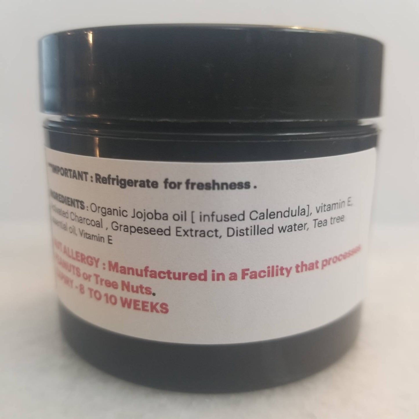 ORGANIC ACTIVATED CHARCOAL Calendula Face Mask | Detox Mask | Acne Pimple Blackhead Mask Draw Out Impurities | Oily skin