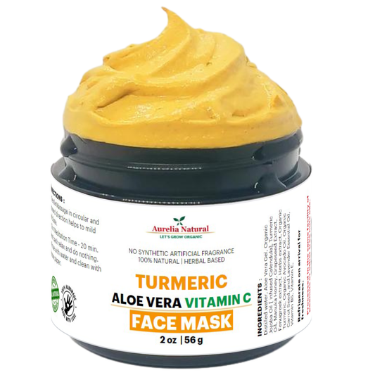 Turmeric Mask | Vitamin C Aloe Vera Manuka Honey | Handmade in USA