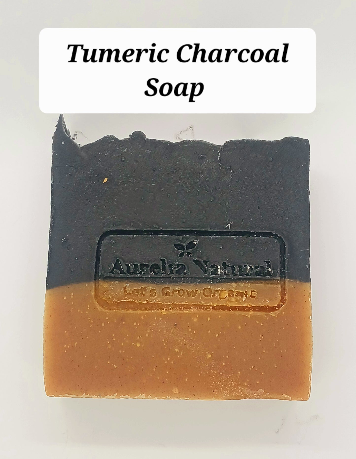 Turmeric Activated Charcoal Soap | Acne Oily Skin | 3 oz