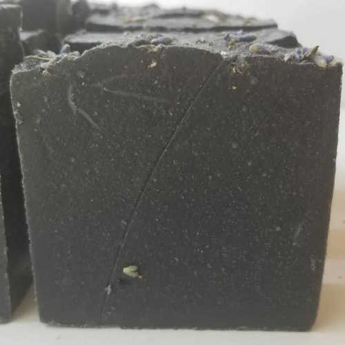 Activated Charcoal Soap - 3 oz | Peppermint | Palm Oil Free | Very Mild Essential Oil Smell
