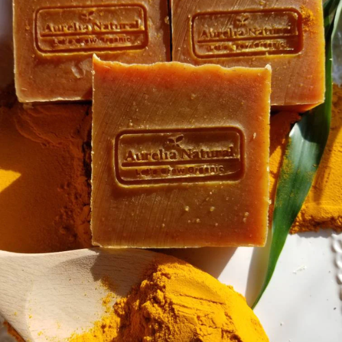 Skin Brightening Turmeric Papaya Mango Grapeseed Soap | 3 oz.