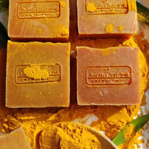 Skin Brightening Turmeric Papaya Mango Grapeseed Soap | 3 oz.