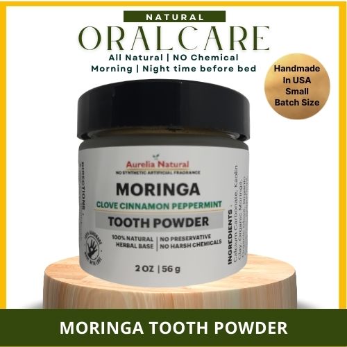 Remineralize Moringa Tooth Powder | Chemical Free All Natural | Clean Teeth | Refreshing Breath