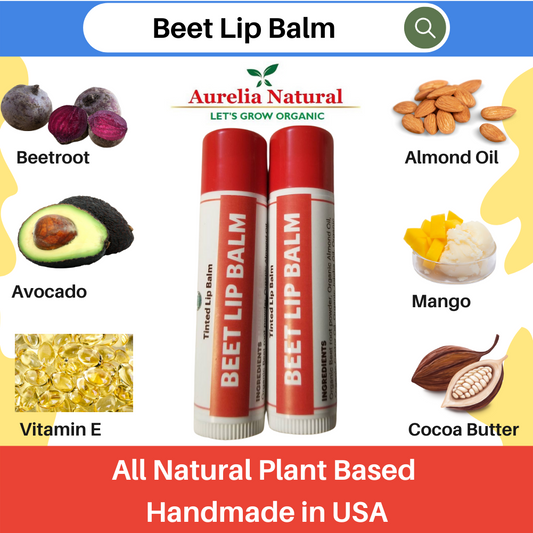 Organic Beet Lip Balm.