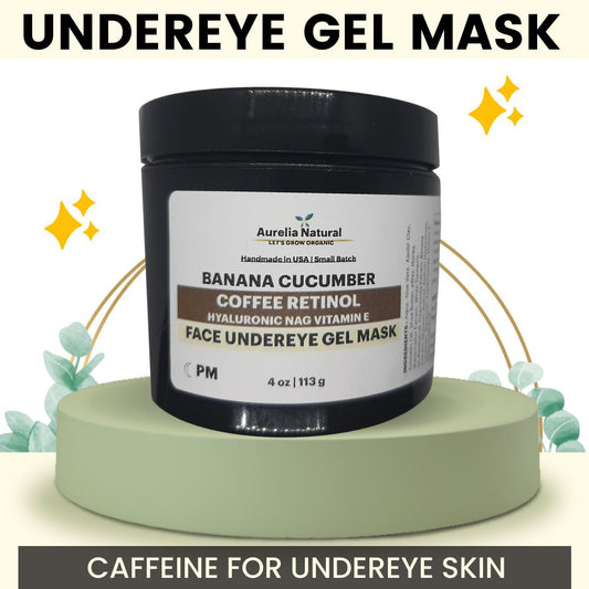 Coffee Retinol Undereye Gel Mask | Banana Cucumber Extract | Caffeinated Skincare