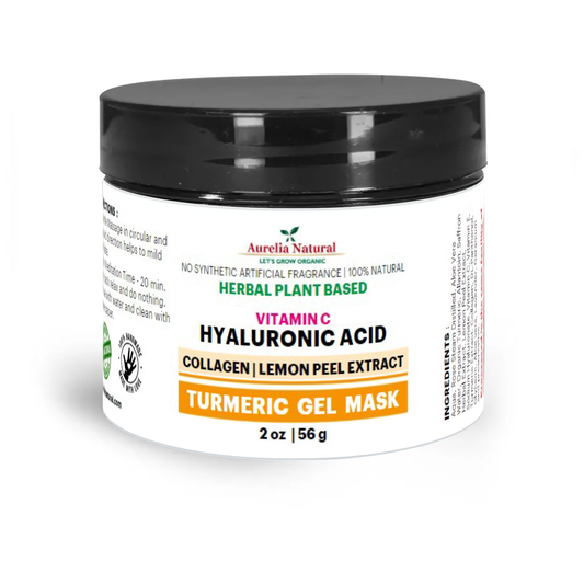 Turmeric Hyaluronic Vitamin C Gel Mask | Handmade In USA | Small Batch Size