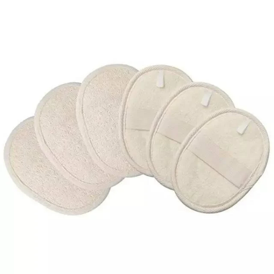 Loofah face Exfoliating pad / Cleanser Massager Scrubber Handheld pads