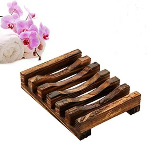 NATURAL BAMBOO SOAP Dish Eco Friendly Soap Dish  Super Cute and Light weight Keep Your Soap Dry Plastic Free Dish Try