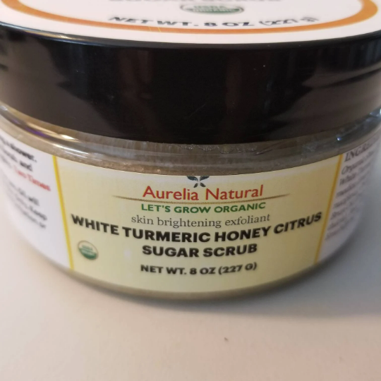 WHITE TURMERIC + Lavender SUGER Scrub | Stain Free | Exfoliating