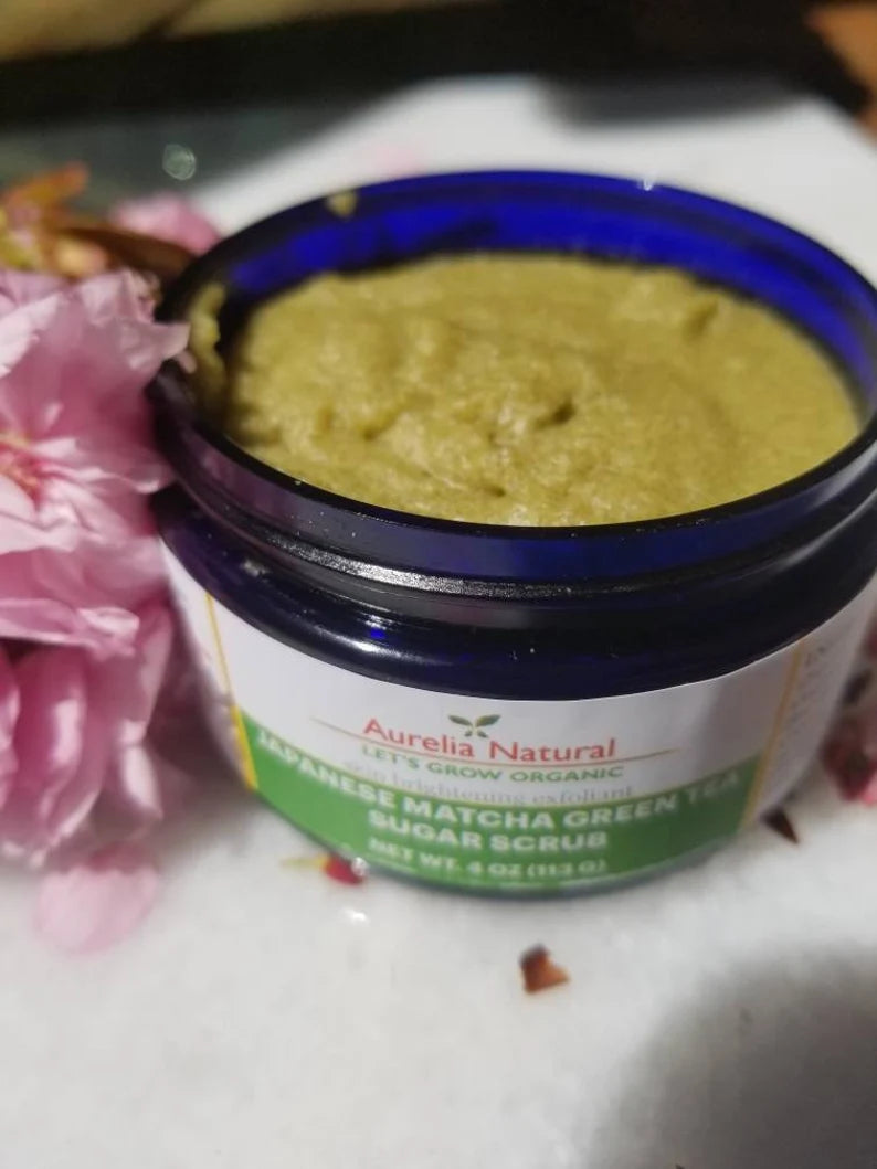 Japanese Matcha Green Tea Sugar Scrub | Natural Exfoliant