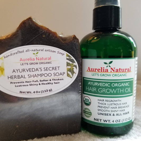 Ayurveda Hair Growth Pack (Hair Oil + Ayurveda Shampoo Soap)