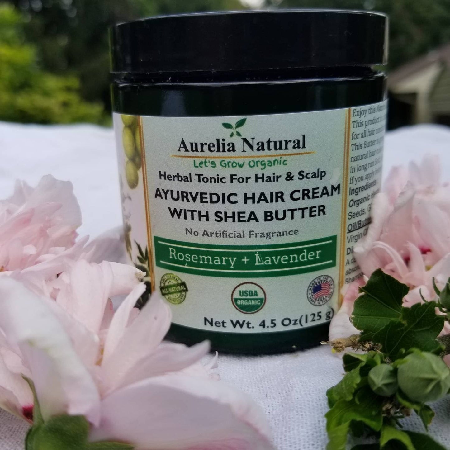 Lustrous Hair | Organic Hair Shea Butter with 11 Herbs | Hair Regrowth | Soft, Silky, Manageable Hair | Volume Booster