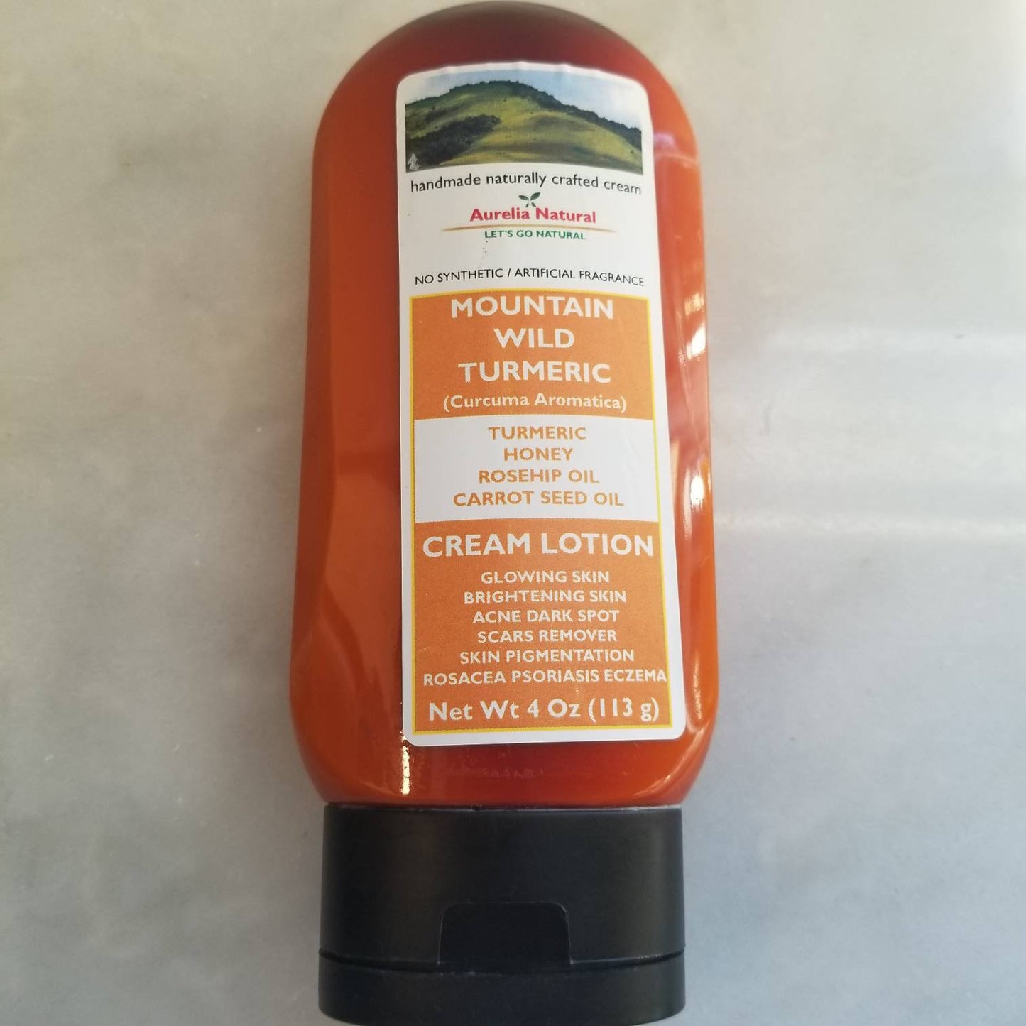 Mountain Wild Turmeric Cream | Skin Brightening Glowing Lotion.