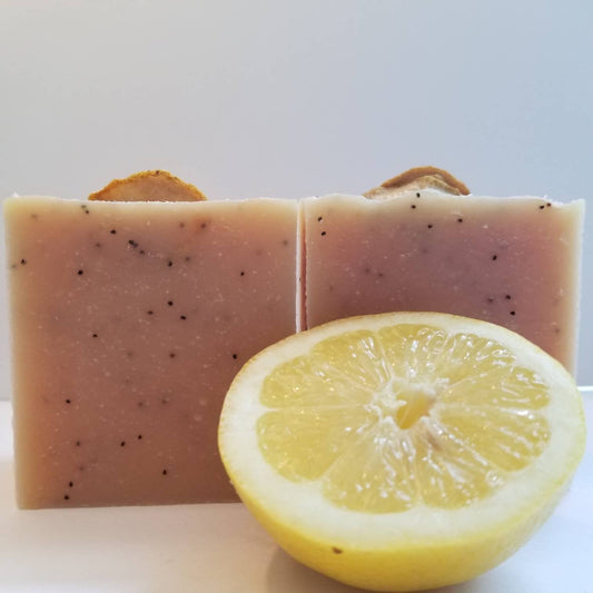 Organic Lemon Honey Poppy Seed Soap | 3 Oz