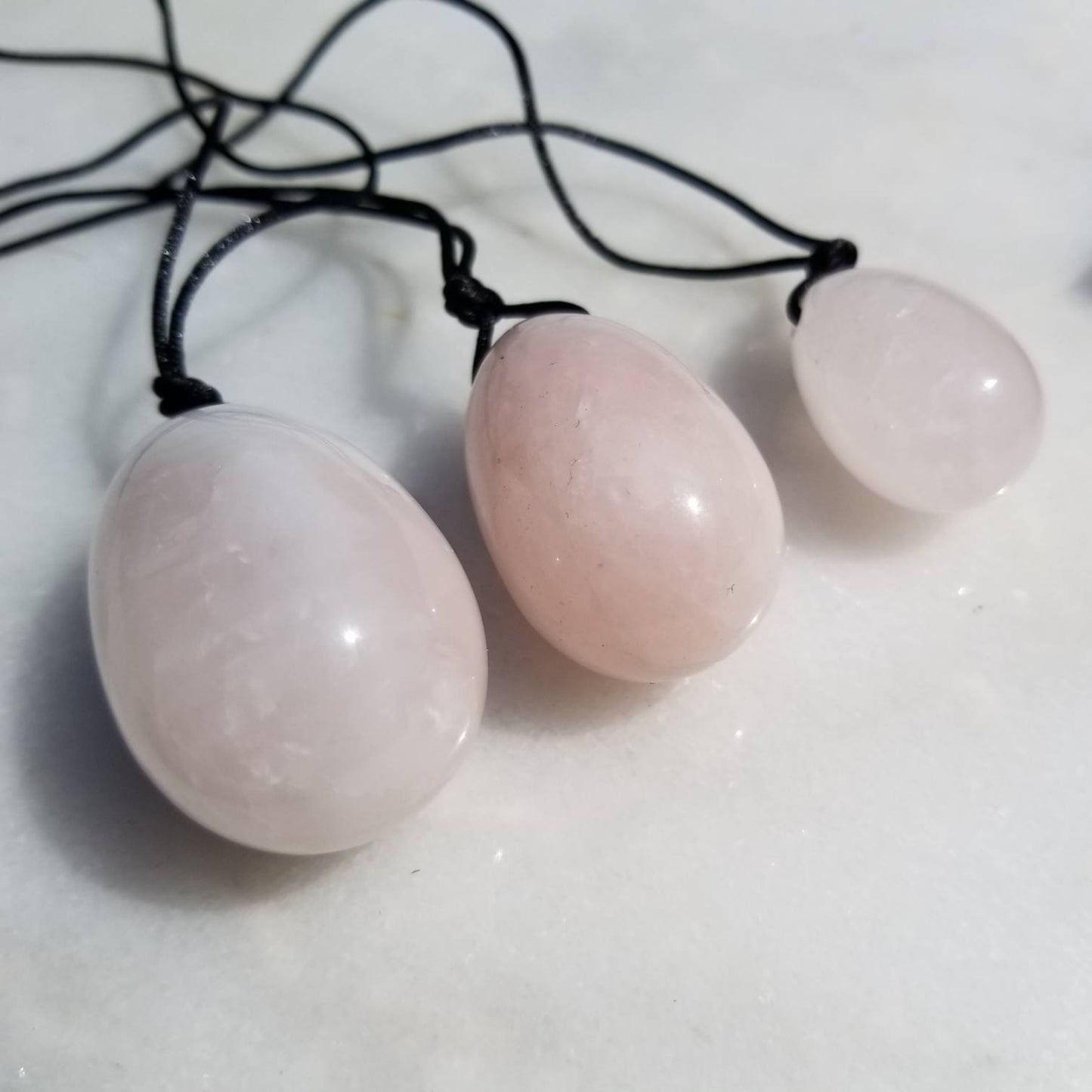 Rose Quartz Crystal Yoni Egg | Balance Hormones| Strengthening Tightening | Toning Abdominal  Muscles