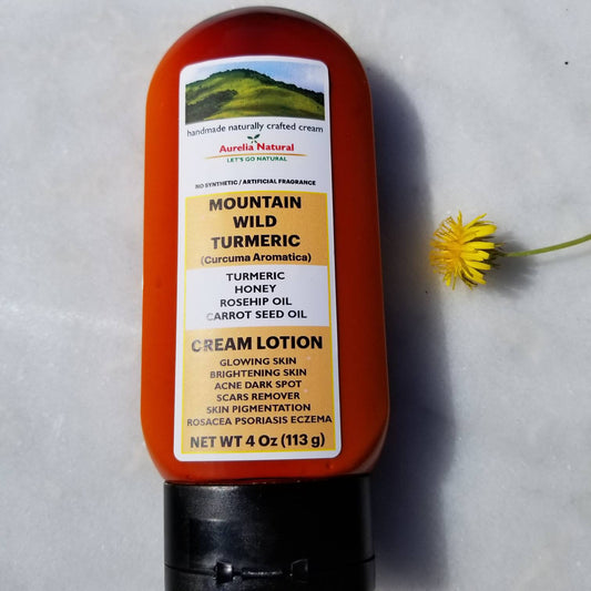 Mountain Wild Turmeric Cream | Skin Brightening Glowing Lotion.