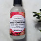 Hydrating Rose Toner Mist  | Rose Aloevera Toner | Natural Cooling Astringent | Acne Refreshing Moisturize.