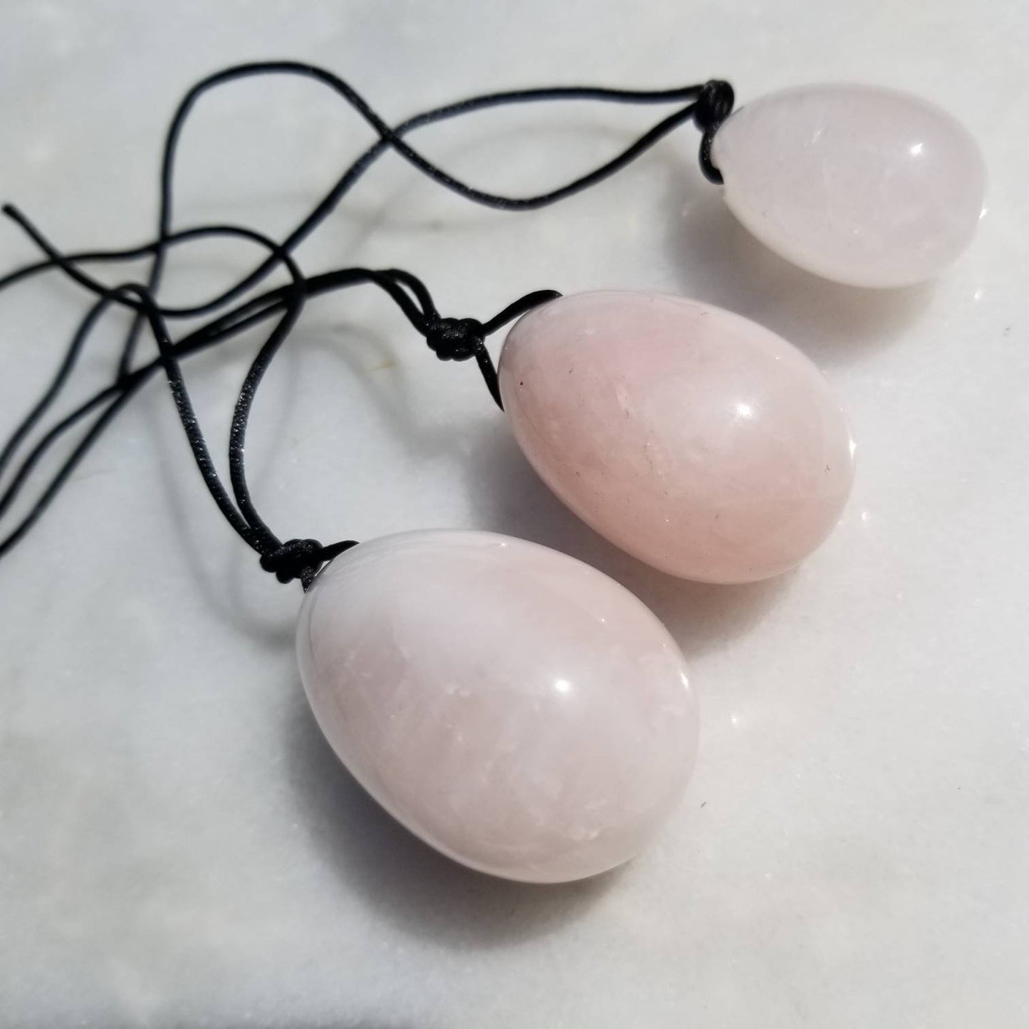 Rose Quartz Crystal Yoni Egg | Balance Hormones| Strengthening Tightening | Toning Abdominal  Muscles