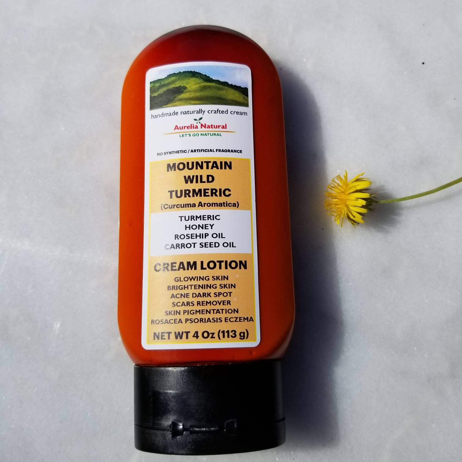 Mountain Wild Turmeric Cream | Skin Brightening Glowing Lotion.