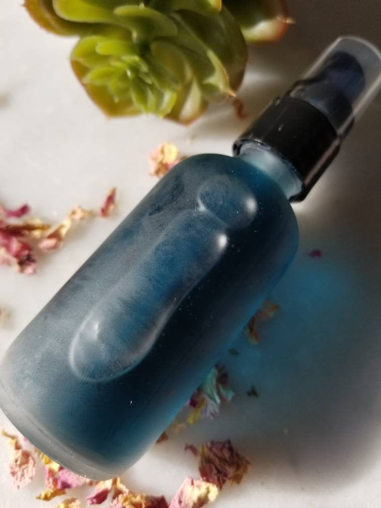 ORGANIC SOOTHING Calming Blue Tansy FACIAL Serum | Helps  Blemishes Irritating Skin | Soothes Redness Acne Dry Sensitive Normal skin.