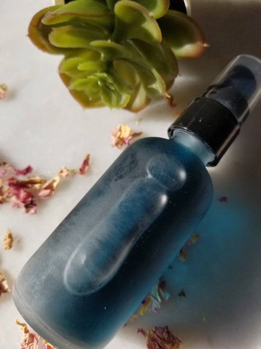 ORGANIC SOOTHING Calming Blue Tansy FACIAL Serum | Helps  Blemishes Irritating Skin | Soothes Redness Acne Dry Sensitive Normal skin.