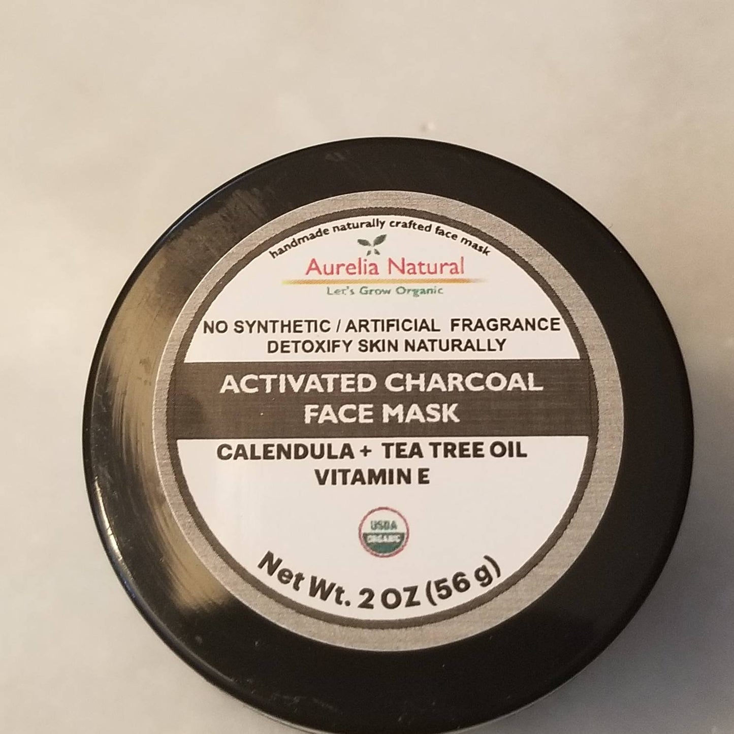 ORGANIC ACTIVATED CHARCOAL Calendula Face Mask | Detox Mask | Acne Pimple Blackhead Mask Draw Out Impurities | Oily skin