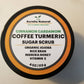 ORGANIC COFFEE + TURMERIC Sugar scrub | Youthful Radiant skin | Glowing Exfoliating  Increase collagen production