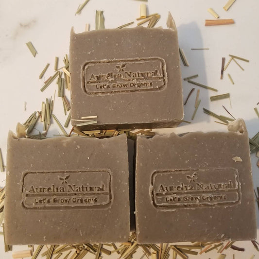 Dead Sea Mud Lemongrass Soap | Handmade in USA | 3 oz