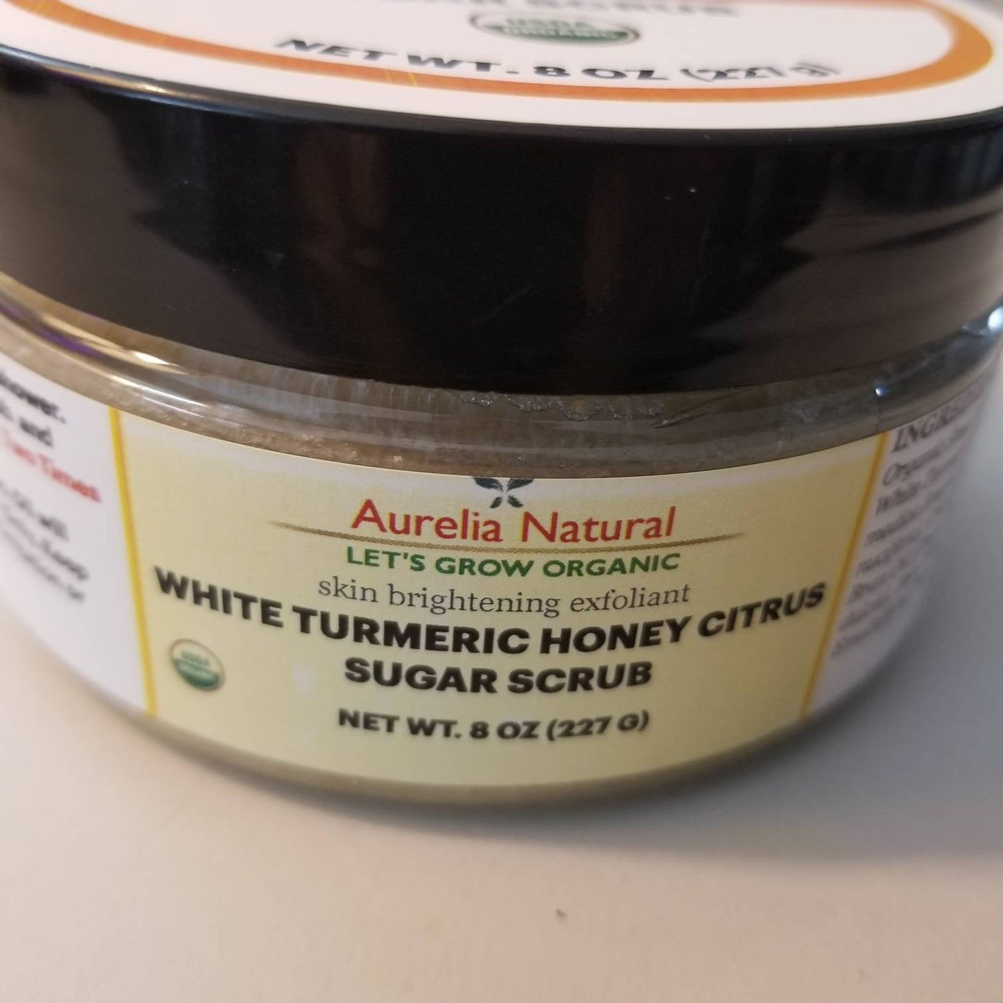 WHITE TURMERIC SUGER Scrub | Stain Free Healing  properties Organic Turmeric Scrub |  Antiinflammory Dark Spot Blackheads | Expoliating