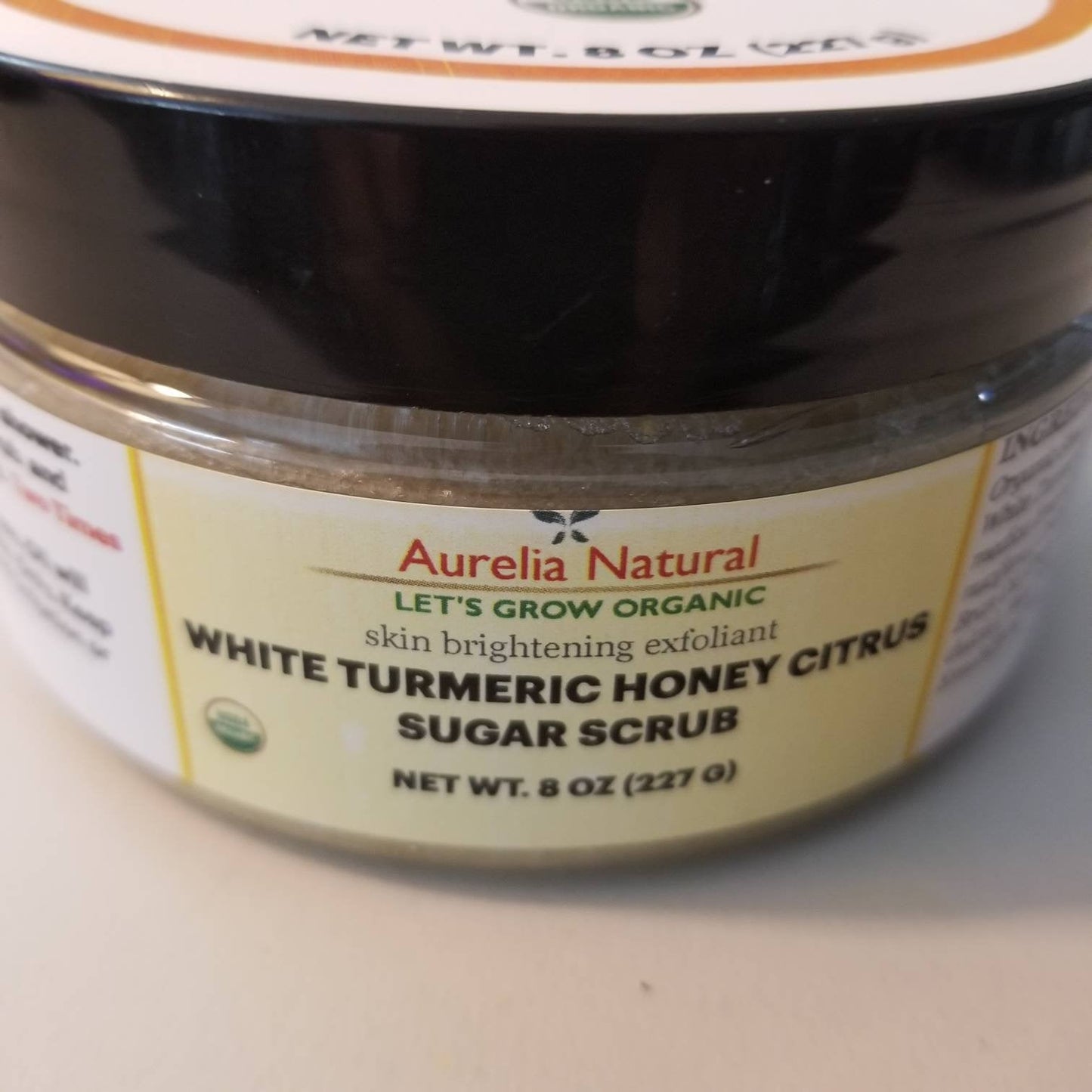 WHITE TURMERIC SUGER Scrub | Stain Free Healing  properties Organic Turmeric Scrub |  Antiinflammory Dark Spot Blackheads | Expoliating