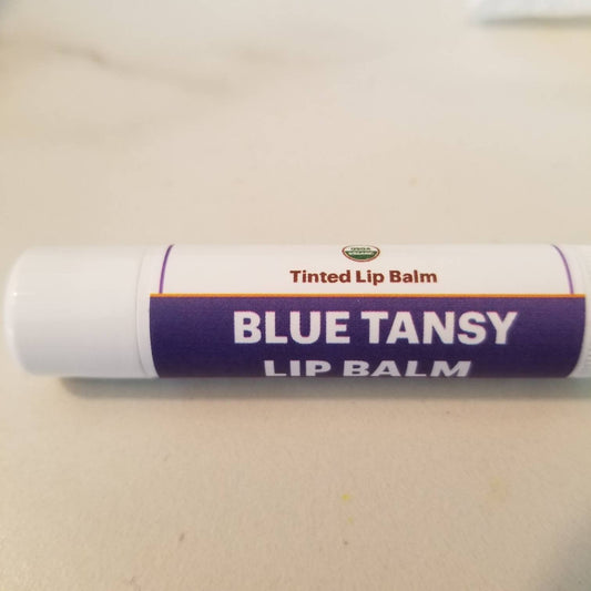 Organic Blue Tansy Lip Balm | Handmade in USA | Small Batch Size