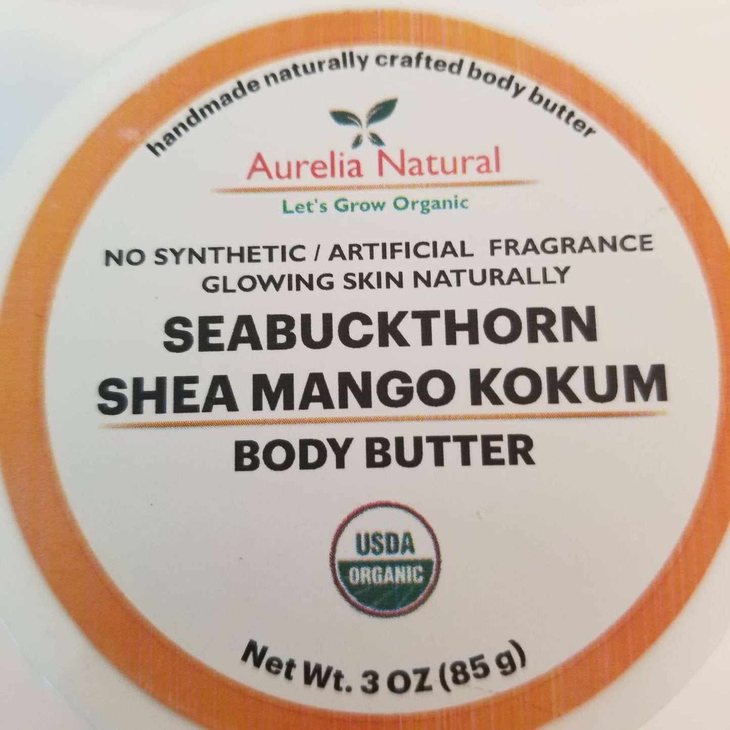 Organic Sea Buckthorn Body Butter | Whipped cream Heals Dry Irritating skin | Anti-aging | Anti wrinkle Repair damage skin